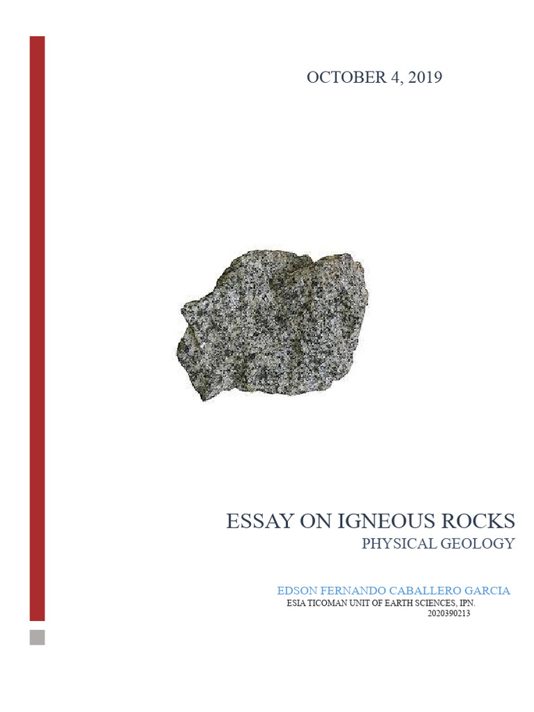 Essay On Igneous Rocks | PDF | Igneous Rock | Magma