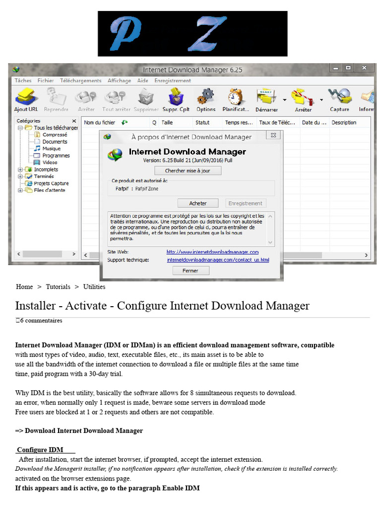Install and Activate Internet Download Manager | PDF | Computer File ...