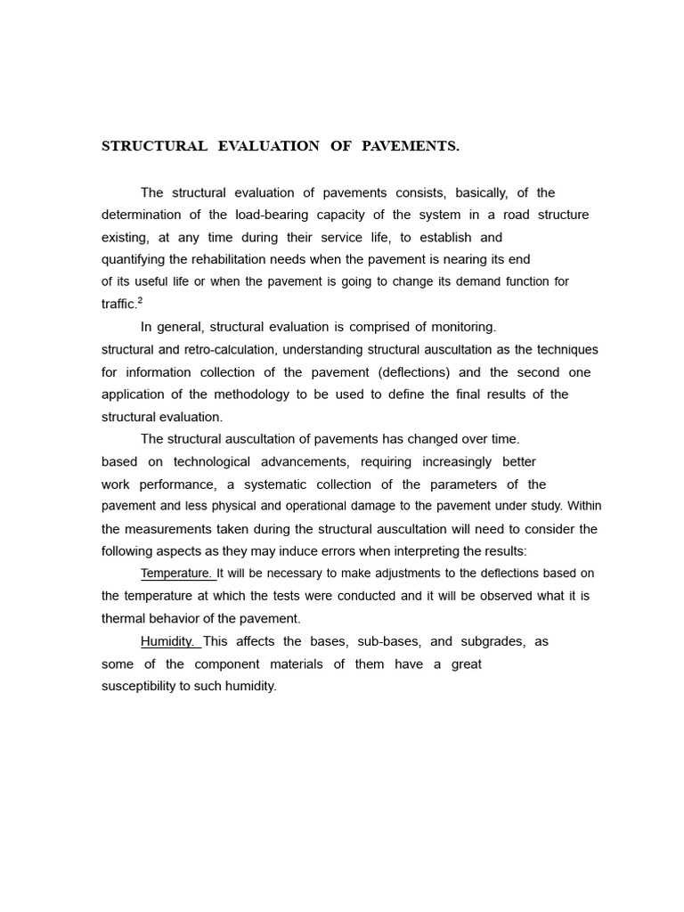Pavement Structural Evaluation Guide | PDF | Mechanical Engineering