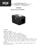Cara Setting Kertas Printer Thermal 80MM | PDF