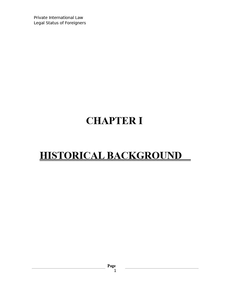 Historical Overview of Foreigners' Rights | PDF | Right Of Asylum ...