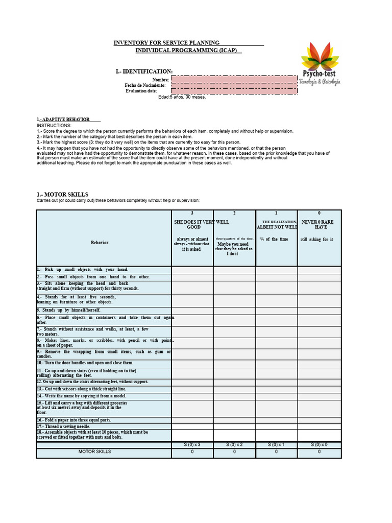 Icap Template + Test V3.3 WITHOUT MACROS | PDF | Clothing