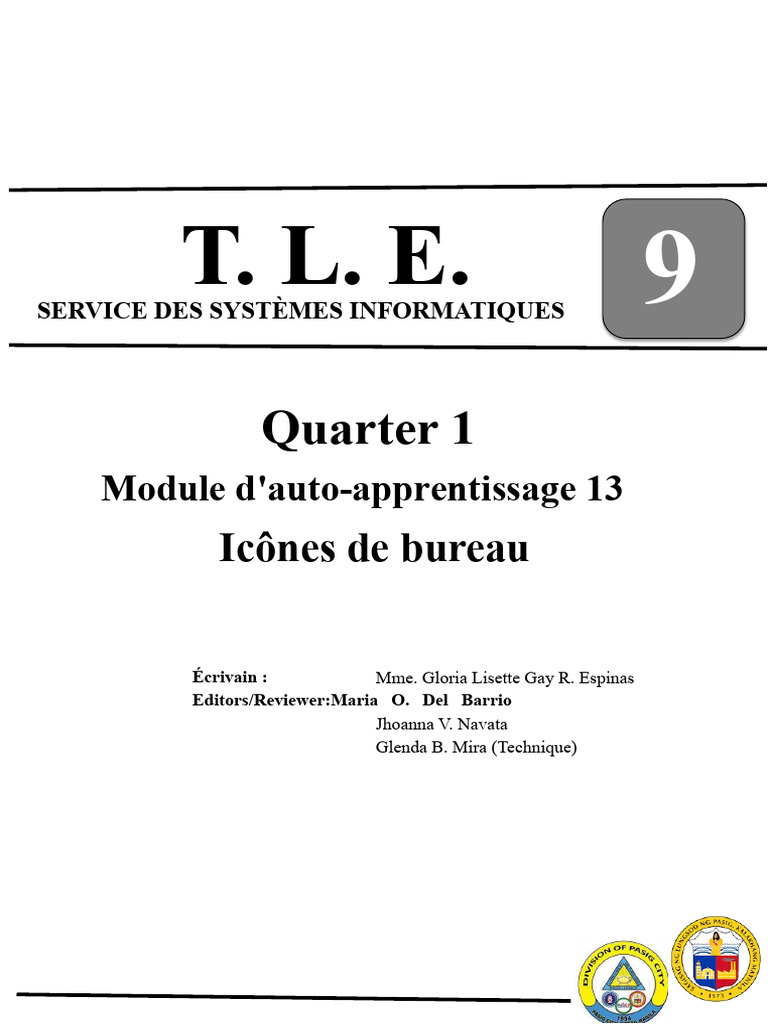 Tle CSS9 Q1 M13 | PDF | Environnement de bureau | Fichier informatique