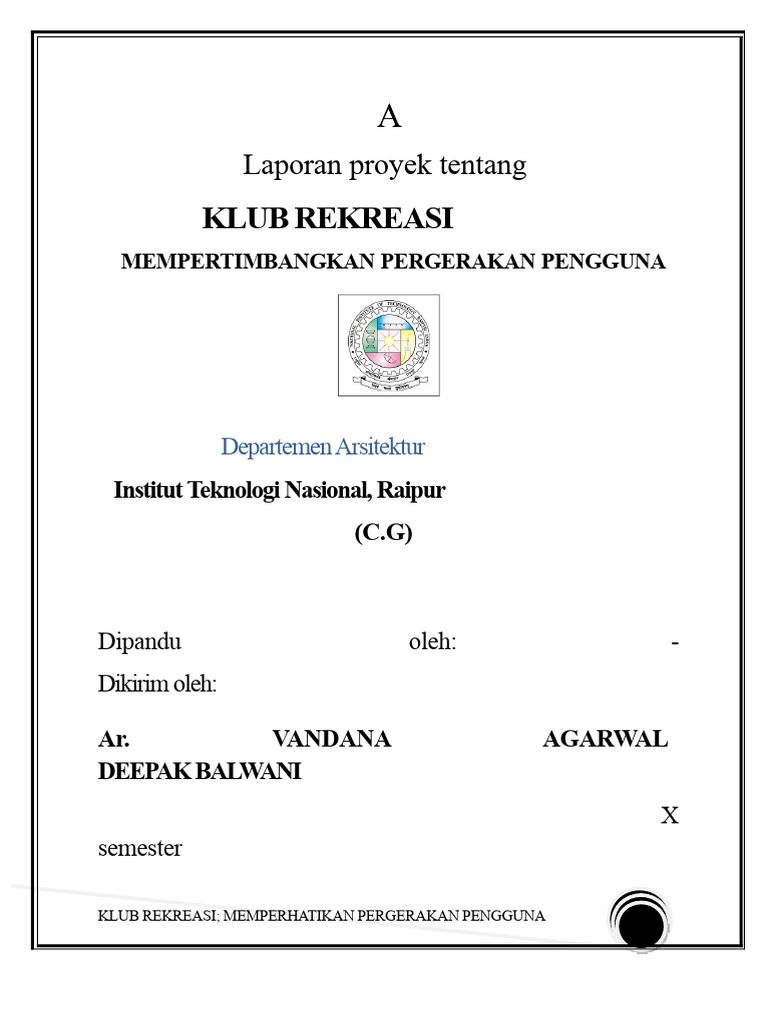 Klub Rekreasi: Analisis Pergerakan Pengguna | PDF