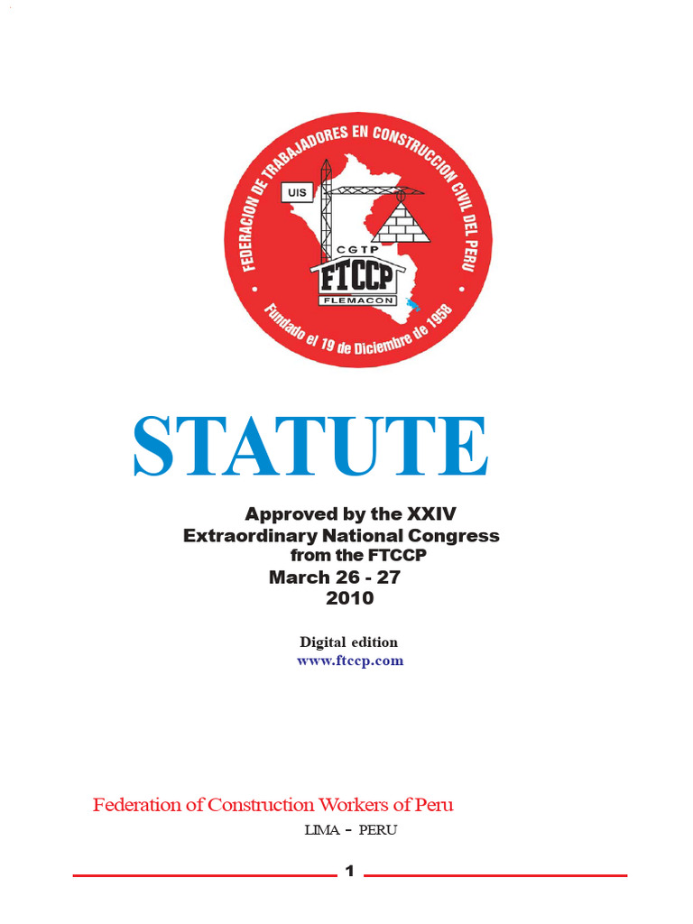 FTCCP Statute Overview and Principles | PDF | Trade Union | Crimes