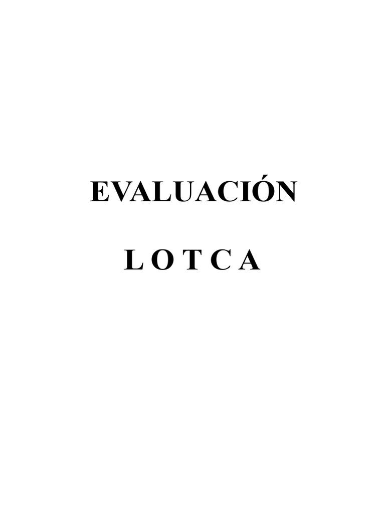 Protokół LOTCA | PDF