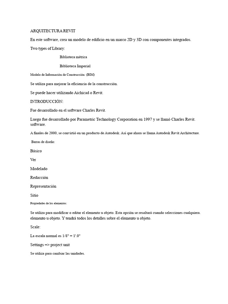 Guía Completa de Autodesk Revit Architecture | PDF | Autodesk Revit