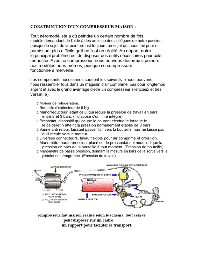 Construire un compresseur maison efficace PDF Climatisation Soupape — free download