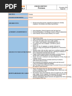 Foreman Job Description and Responsibilities | PDF | Construction ...