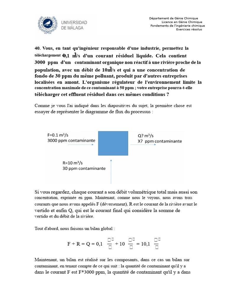 Bilan de matière en génie chimique | PDF | La combustion | Mole (unité)