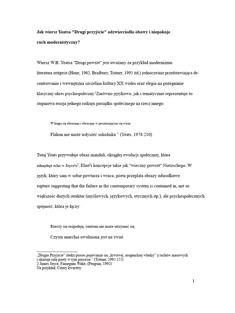 Jak Drugie Przyjście Odzwierciedla Nowoczesne Poglądy | PDF