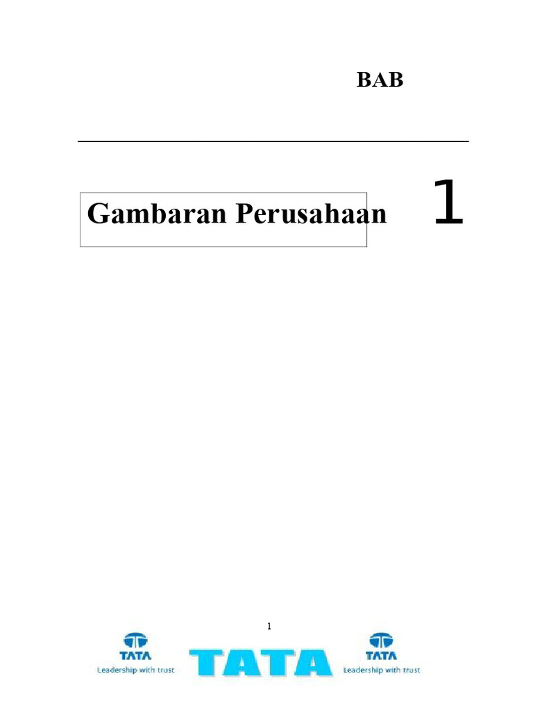 Sejarah dan Pertumbuhan Tata Motors | PDF