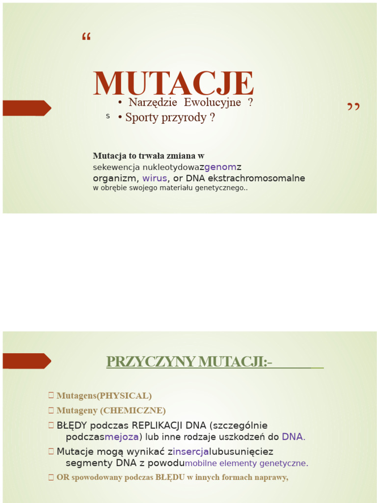 Mutacje | PDF