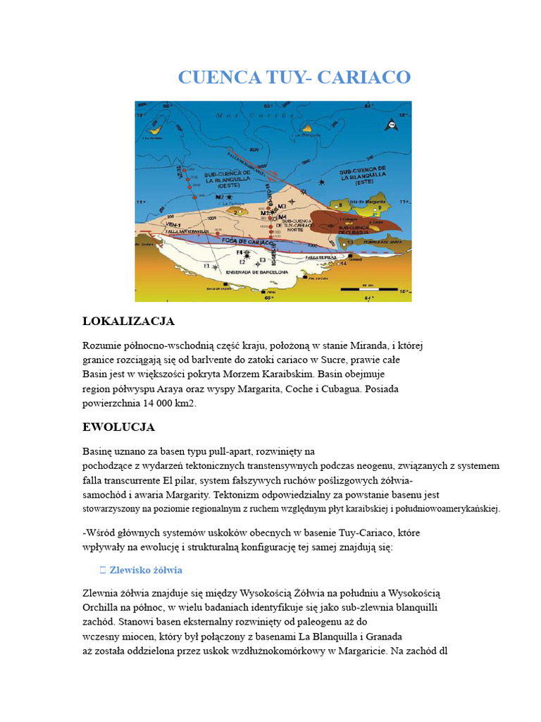 Cuenca Tuy Cariaco | PDF