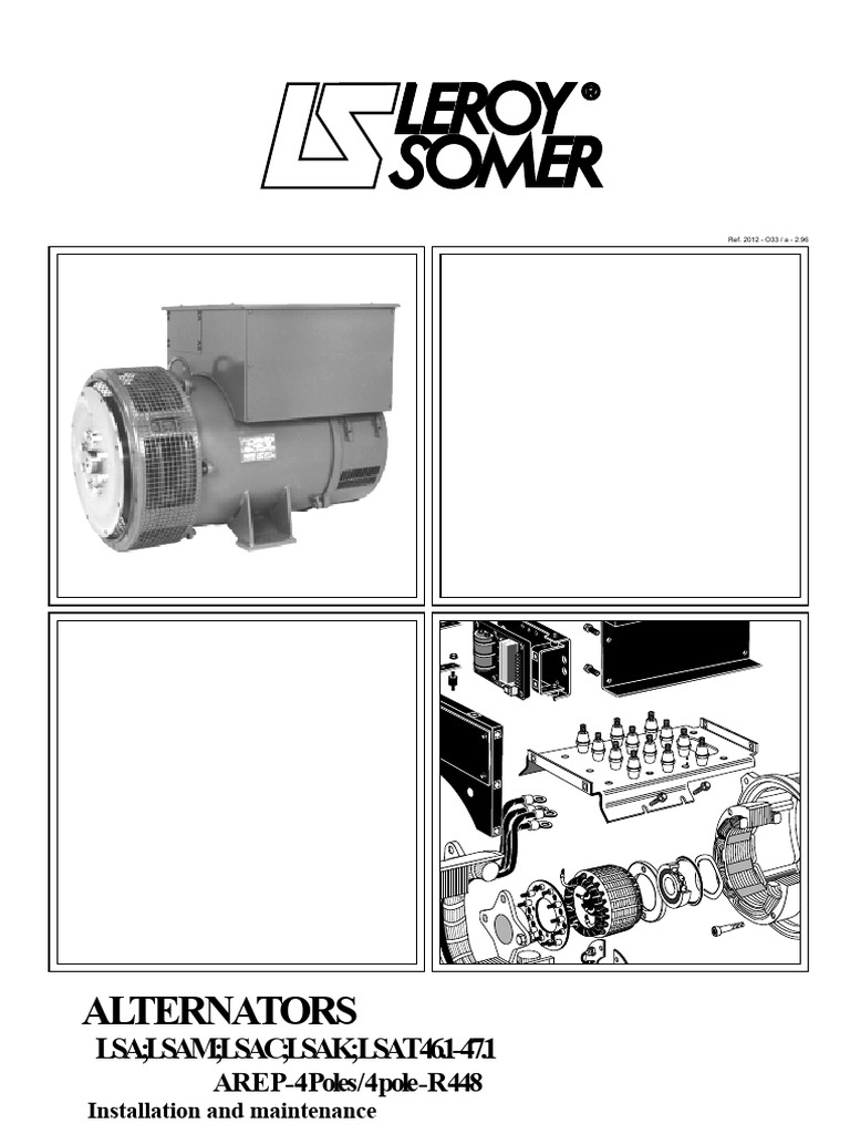 LSA 46.1/47.1 AREP Alternator Manual | PDF | Machines | Electrical ...