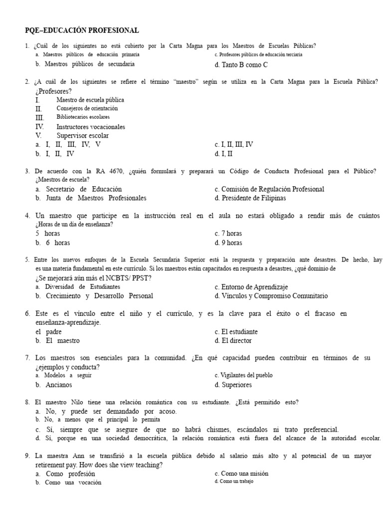PQE PROF - ED Revisado | PDF | Aprendizaje | Evaluación
