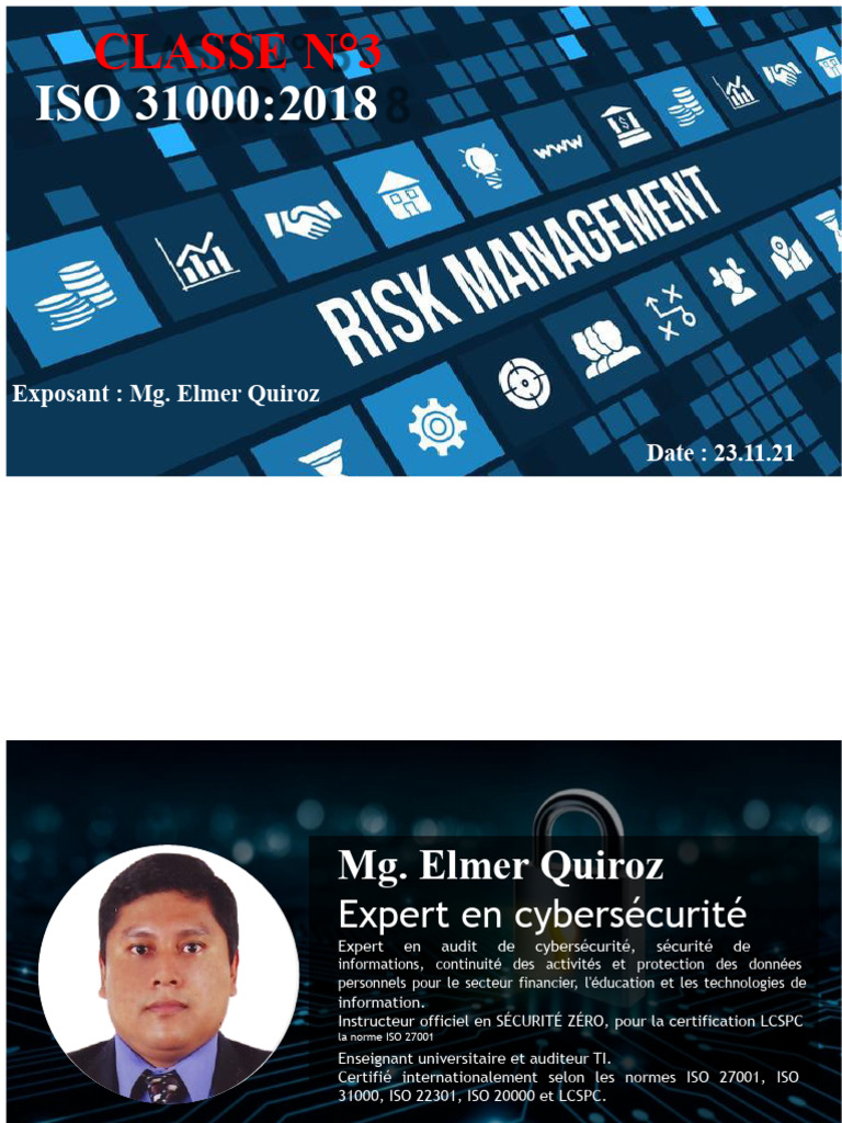 Gestion des Risques selon ISO 31000:2018 | PDF | Gestion des risques ...