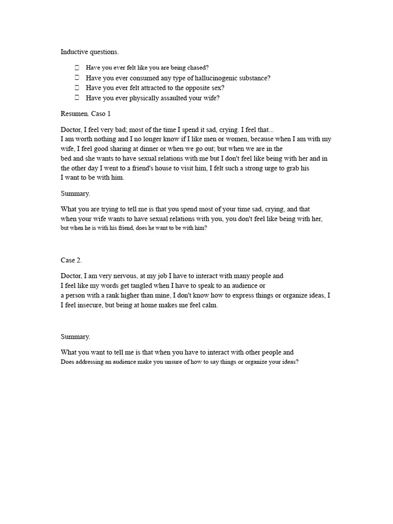 Inductive Questions | PDF