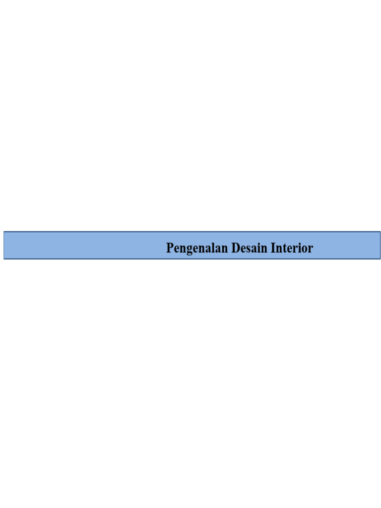 Panduan Lengkap Desain Interior | PDF