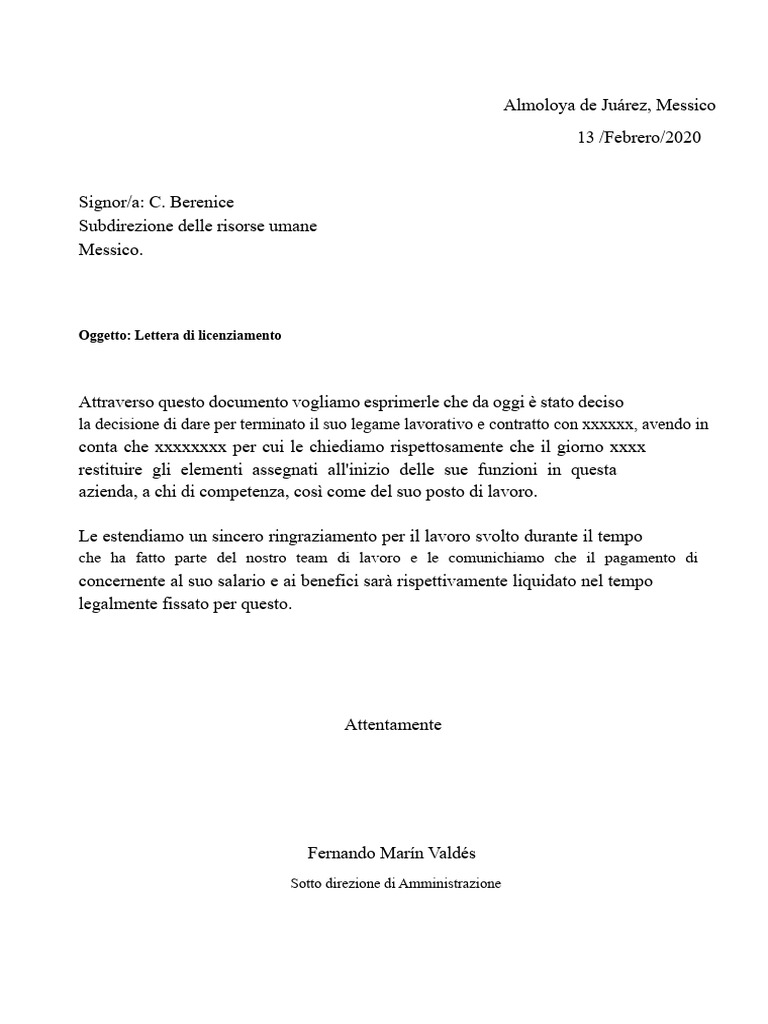 11-modello-di-lettera-di-licenziamento-giustificato-pdf