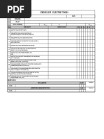 Portable Electrical Tools Inspection Checklist | PDF | Electrical ...