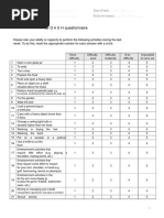 Arm, Shoulder, and Hand Disability Assessment | PDF