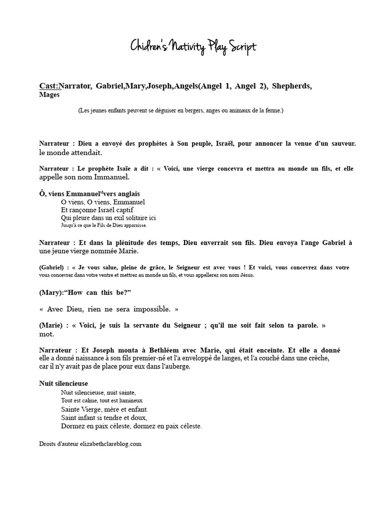 Naissance de Jésus : Un récit de Noël | PDF | Nativité de Jésus | Marie ...