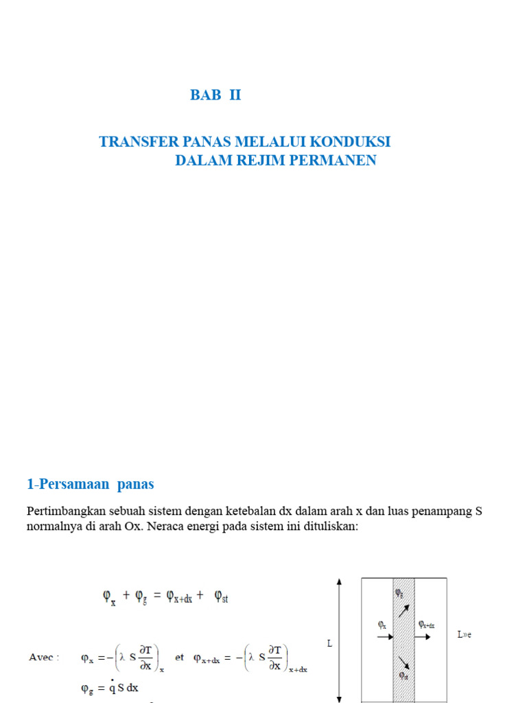 Transfer Panas Konduksi dalam Rejim Permanen | PDF