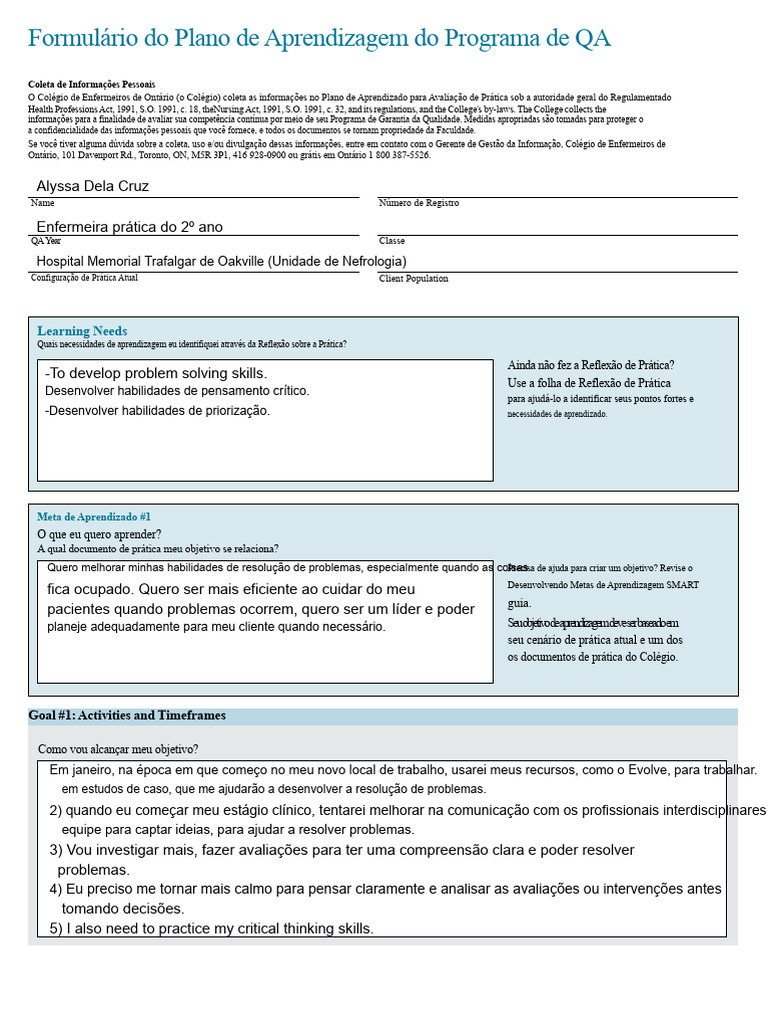 Plano de Aprendizado de QA para Clínica | PDF | Aprendizado | Pensamento