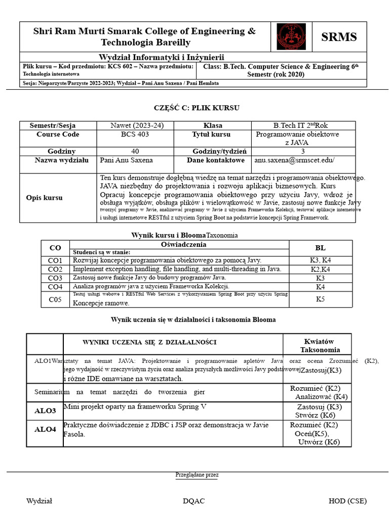 BCS 403 | PDF