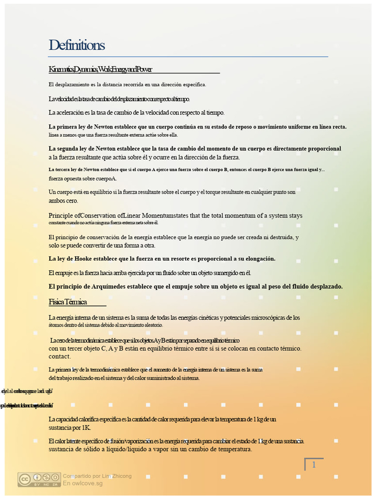 La Hoja de Trucos de Física Del Paquete de Nivel WTF | PDF | Fuerza | Olas