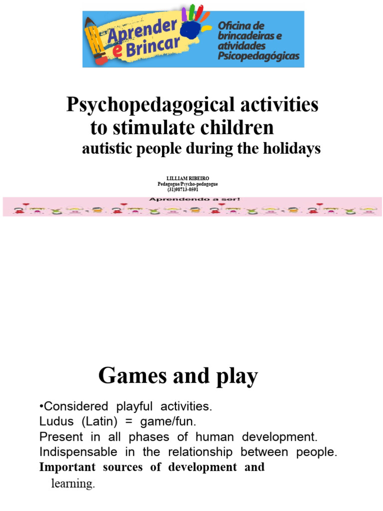 Engaging Psychopedagogical Games for Autistic Children | PDF | Autism ...