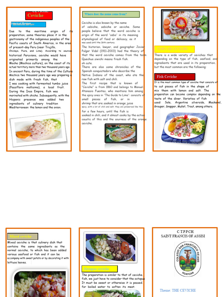 Ceviche | PDF | Food And Drink | Foods