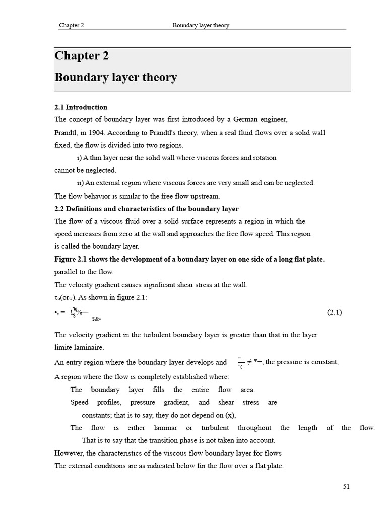 Boundary Layer Theory Explained | PDF | Boundary Layer | Fluid Dynamics