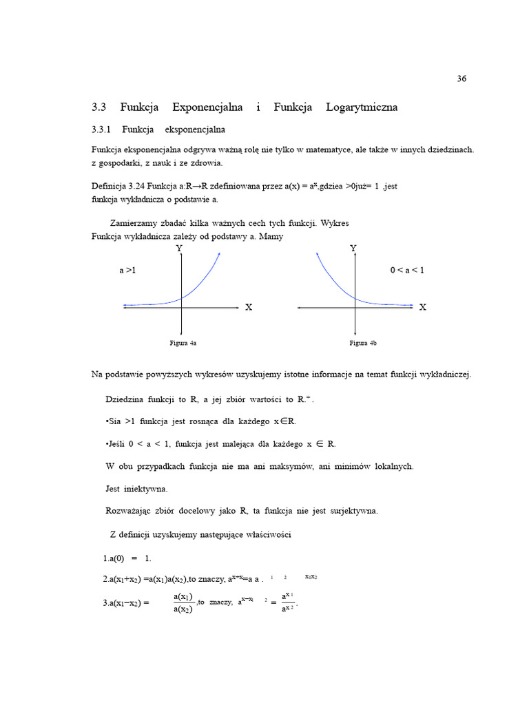 Funkcja Log I Exp PDF | PDF