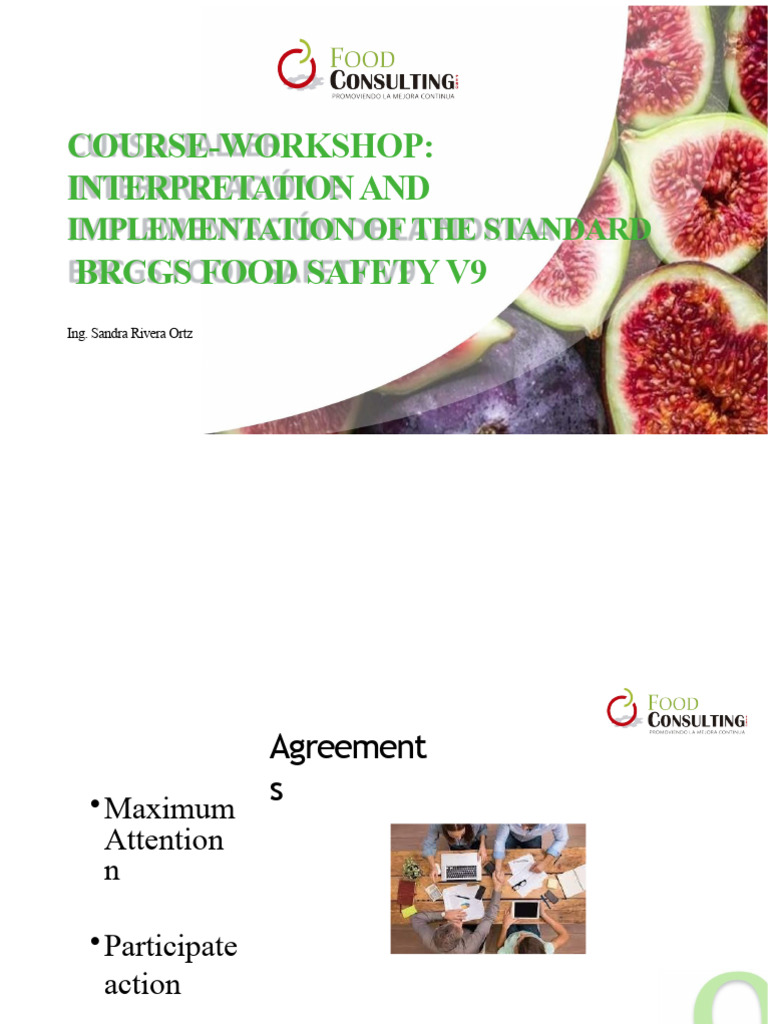 BRCGS Food Safety V9 Workshop Guide | PDF | Audit | Food Safety