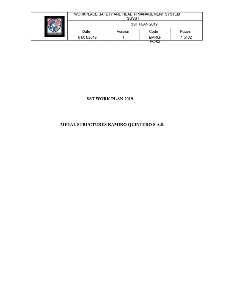 SST Metal Plans | PDF | Occupational Safety And Health | Safety