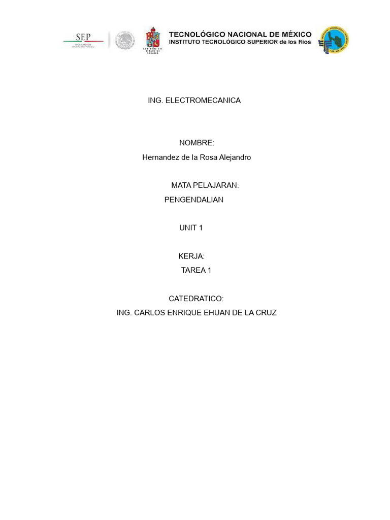 Contoh Setpoint dalam Kontrol Otomatis | PDF