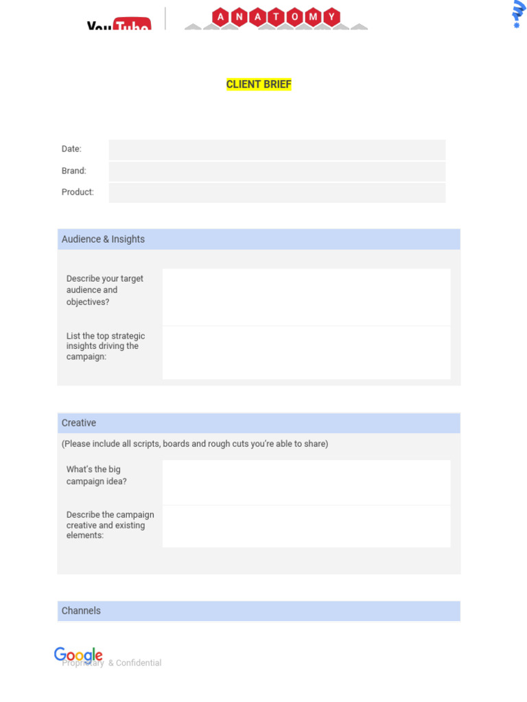 Client Brief for Campaign Development | PDF