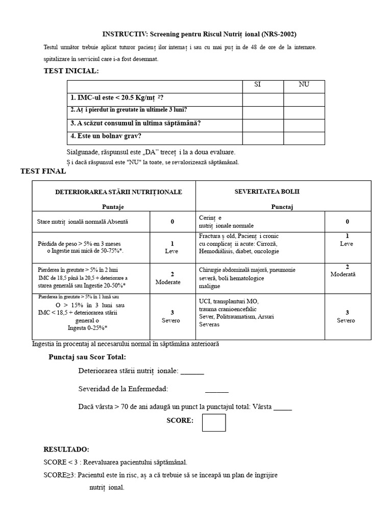 Format NRS-2002 | PDF