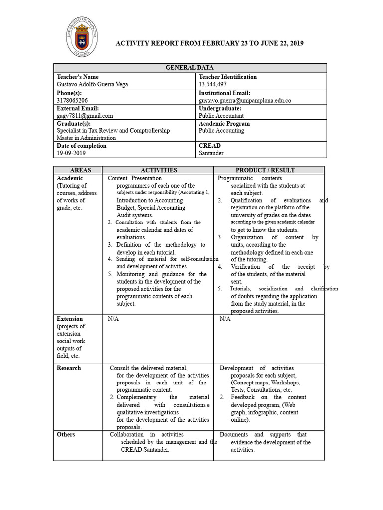 Work Plan Format | PDF | Accounting