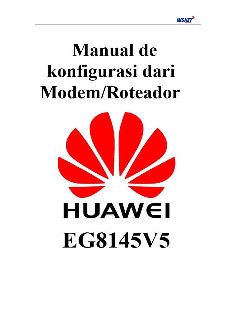 Panduan Konfigurasi Modem EG8145V5 | PDF