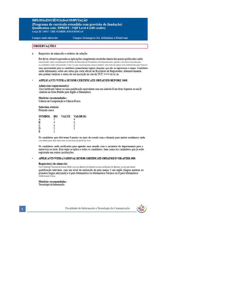 Diploma em Ciência Da Computação Extendido 2021 | PDF | Informática ...