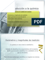 Introducción A La Química Sistemas de Medición de La Materia Curso de Química Básica Sesion