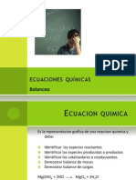 ECUACIONES QUÍMICAS Balanceo Curso de Química Básica Sesion