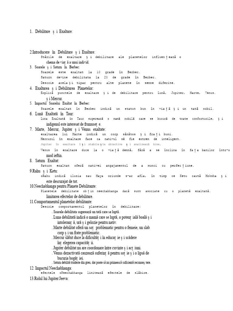Debilitate Și Exaltare | PDF