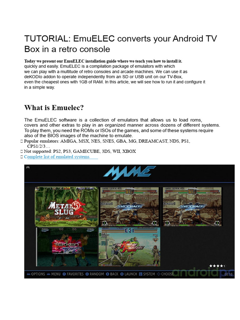 Install EmuELEC on Android TV-Box | PDF | Usb Flash Drive | Computer File