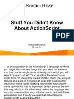 Stuff You Didn'T Know About Actionscript: Christophe Herreman
