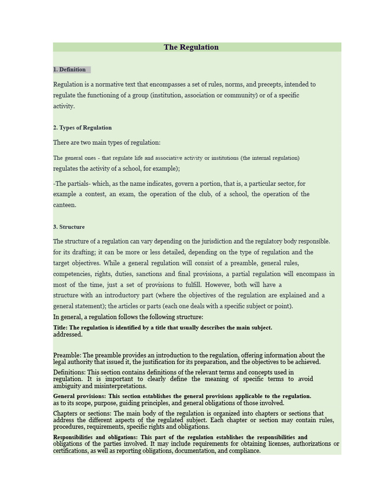 The Regulation - Theory | PDF | Regulatory Compliance | Information