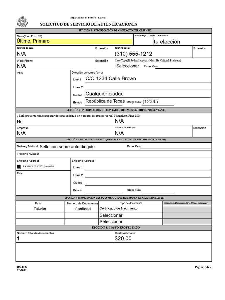 Solicitud de Autenticaciones DS-4194 | PDF | Visa Inc. | Tarjeta de débito